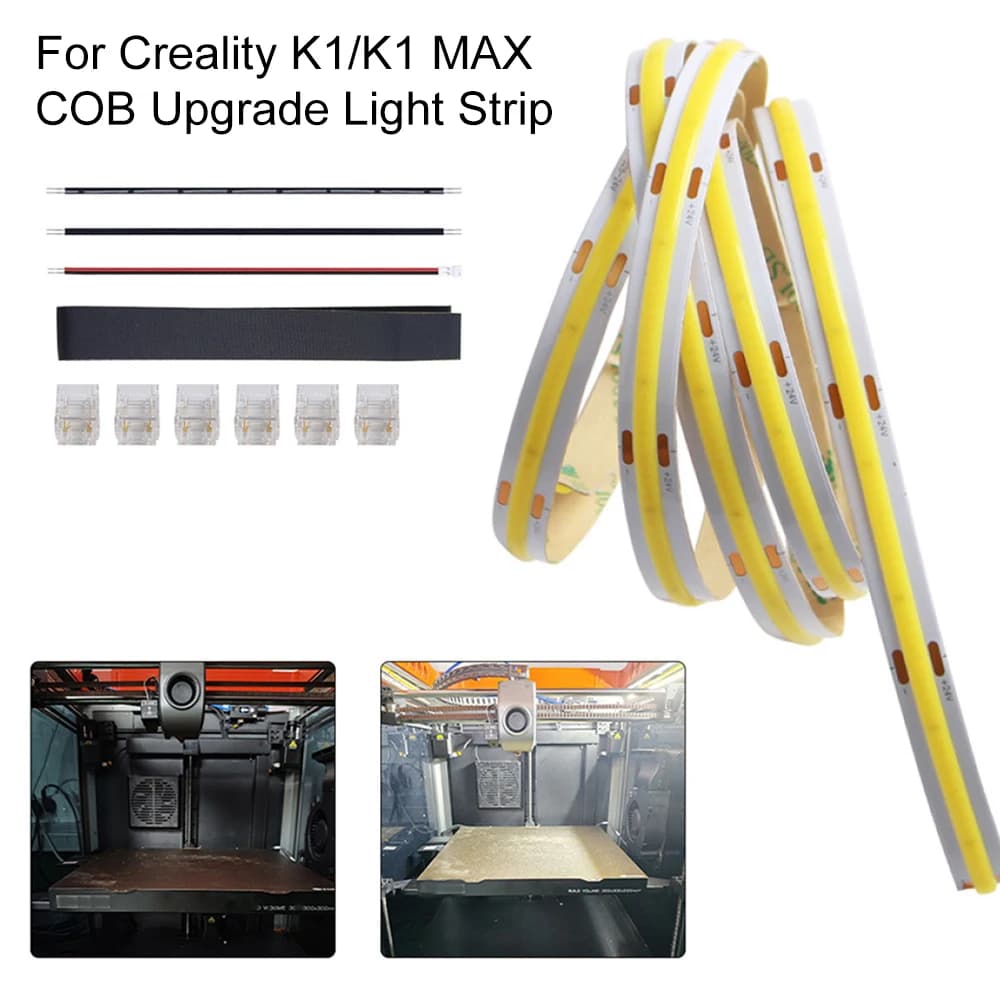 Per Creality K1/K1 MAX COB Aggiornato HA CONDOTTO LA Luce di Striscia 24V Lampada di Illuminazione Super Bright Light Bar per K1 K1max 3D Accessori Per Stampanti
