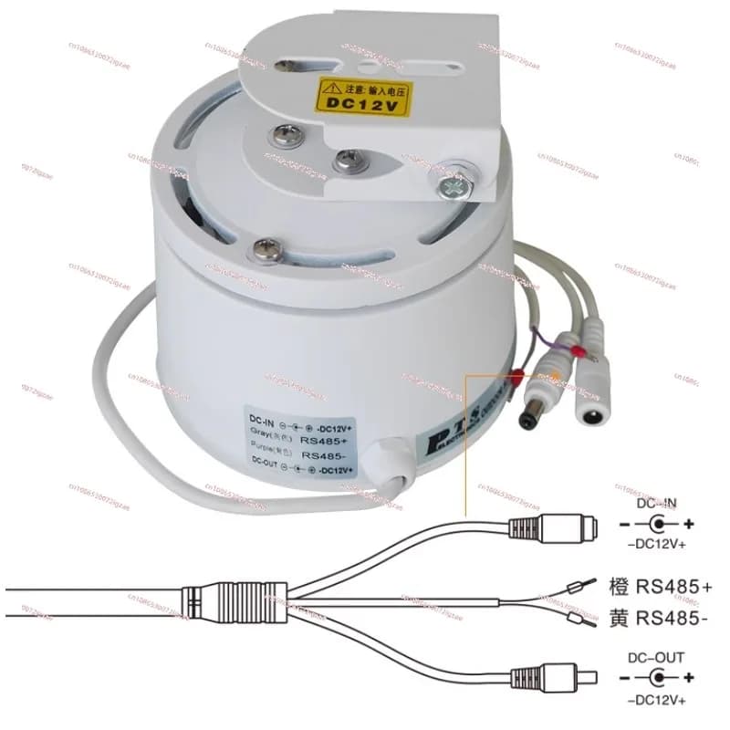 326 telecamera di sorveglianza gimbal rotante decodificatore 485 integrato impermeabile esterno, staffa gimbal
