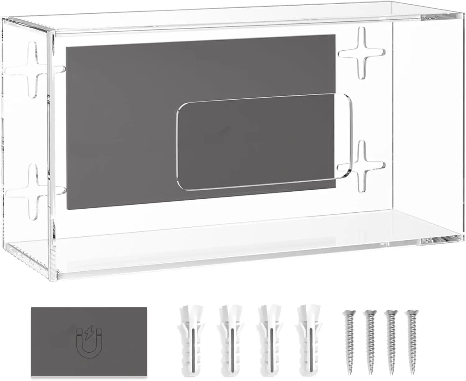 Supporto Magnetico per Guanti da Parete: Dispenser di Guanti in Lattice Monouso in Acrilico