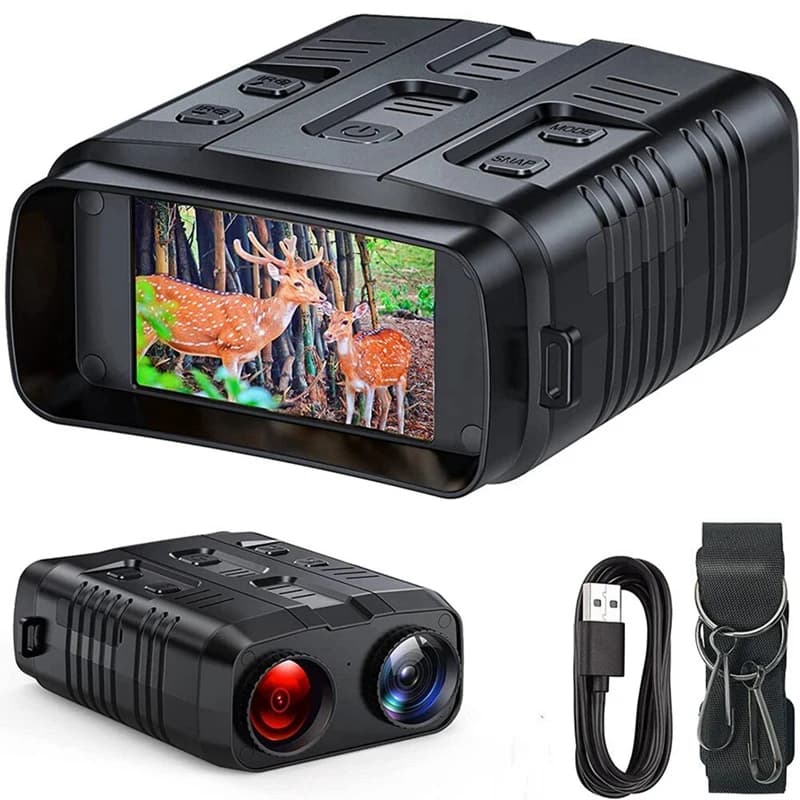 3CGRO-R19 Binocolo digitale per visione notturna 4K 1080P Occhiali per visione notturna a infrarossi Registratore 300M per caccia all'aperto Campeggio