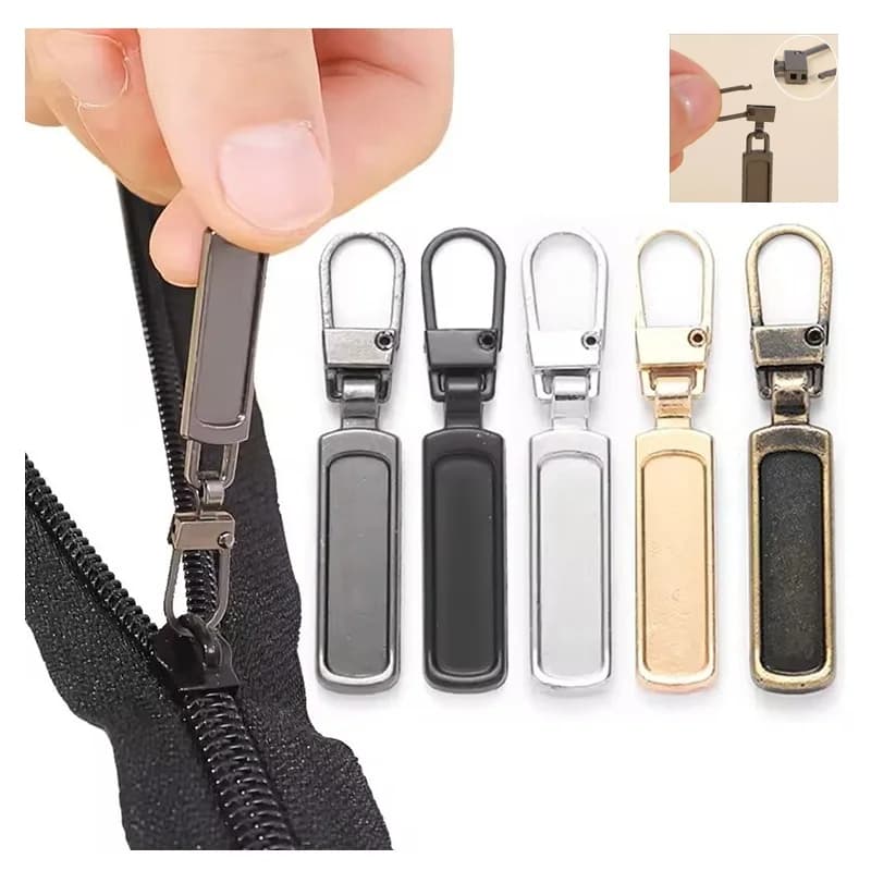5/8/10/20 Pezzi Tirazip in Metallo Staccabili Universali per Kit di Riparazione Valigie Borse Abbigliamento Fai-da-Te Cucito Artigianato