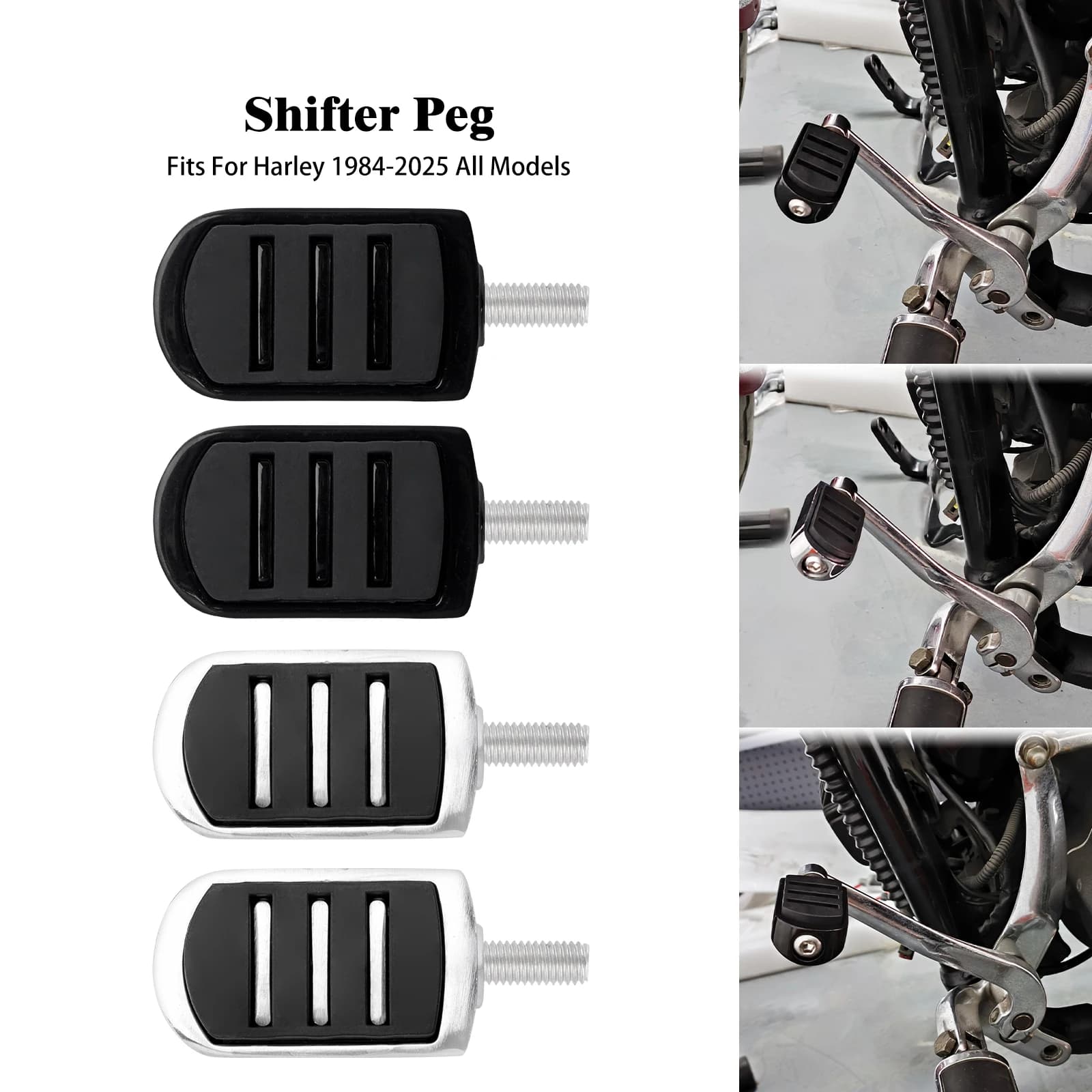 Moto Shifter Leva Del Cambio Peg Tacco Punta Del Cambio Poggiapiedi Pedale Per Harley Sportster Softail Touring Dyna Street Glide Breakout