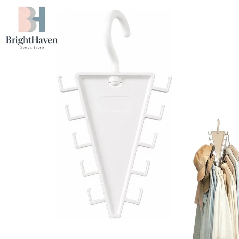 V-Shape Multi Hook Closet Hanger Organizer 12 Hooks Space Saving Wardrobe Clothes Hanger For Storage Efficiency B.H