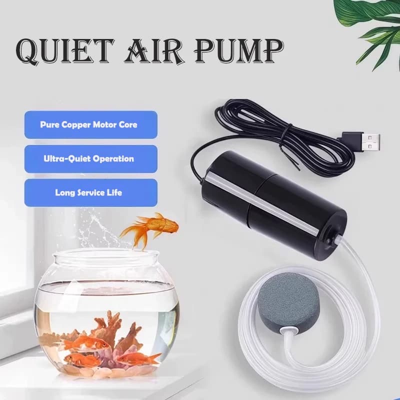 USB Acquario Pompa di Aria Ultra Silenzioso Aeratore di Ossigeno Portatile Casa Acquario Pesca All'aperto Aumentatore di Ossigeno Acquatico Flusso Stabile