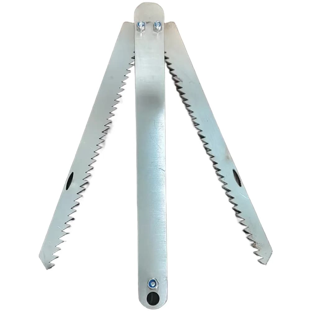 Folding Water Grass Cutter Stainless Steel Fishing Tool With Serrated Edge For Aquatic Vegetation Removal Portable