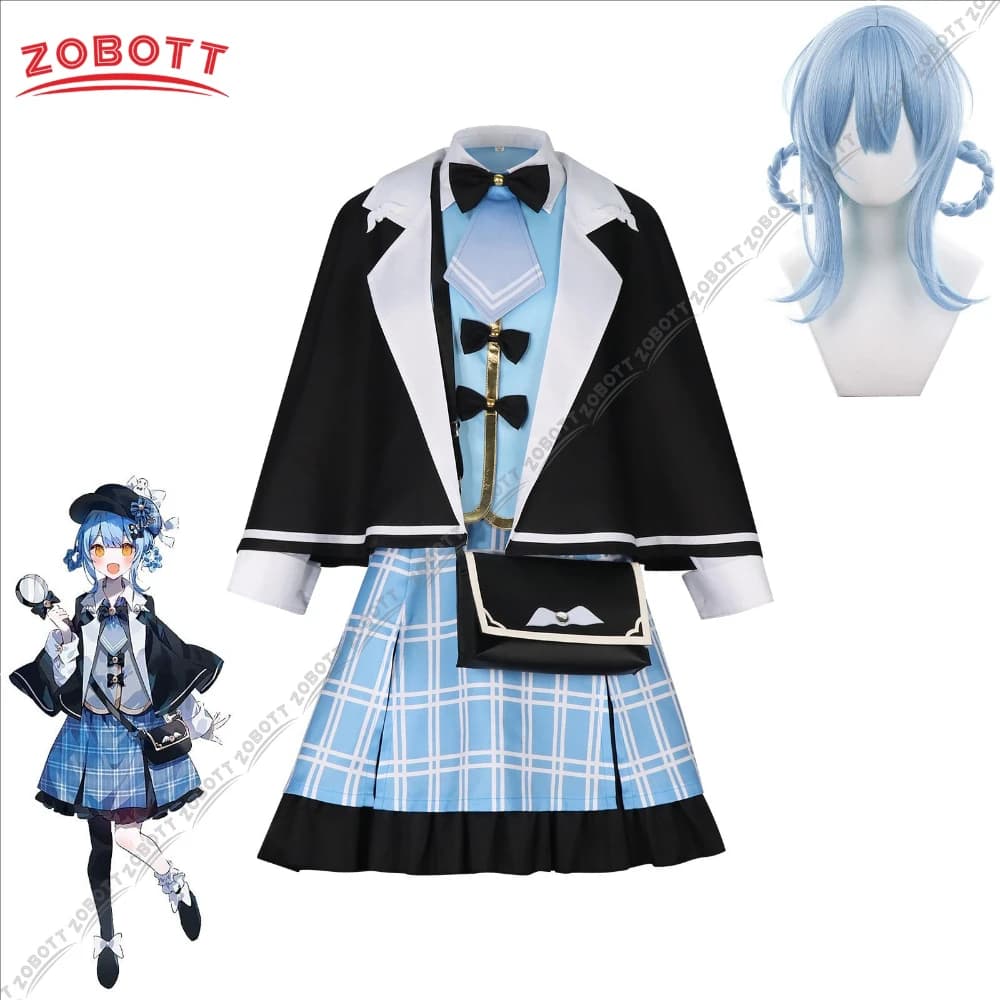 Magical Girl Witch Trial Tachibana Sherry Costume Cosplay Parrucca Cappotto Borsa Gonna Cappello Copricapo JK Vestito Carnevale per le donne Ragazze Puntelli