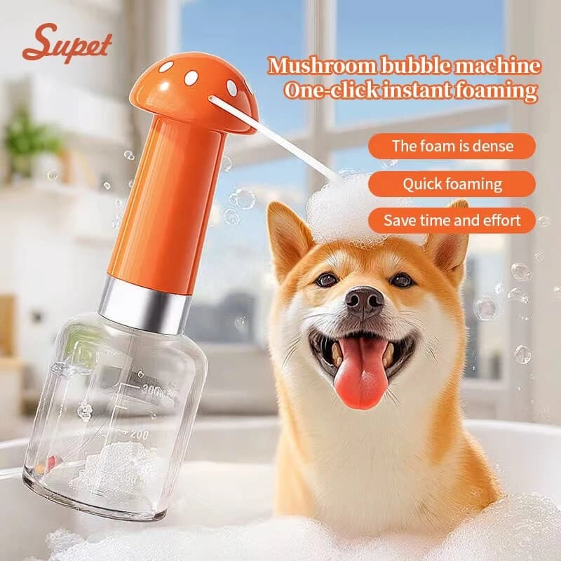 Electric fully automatic foam machine, rechargeable shampoo dispenser for dogs and cats, pet supplies, household cleaning