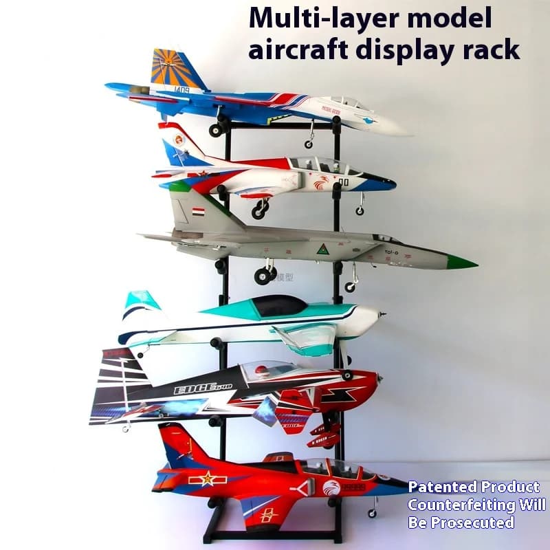 Scaffale di stoccaggio per aeromodelli modello multistrato regolabile Supporto per macchina per coltivazione ad ala fissa per interni Parti e accessori per giocattoli Vortex Jet