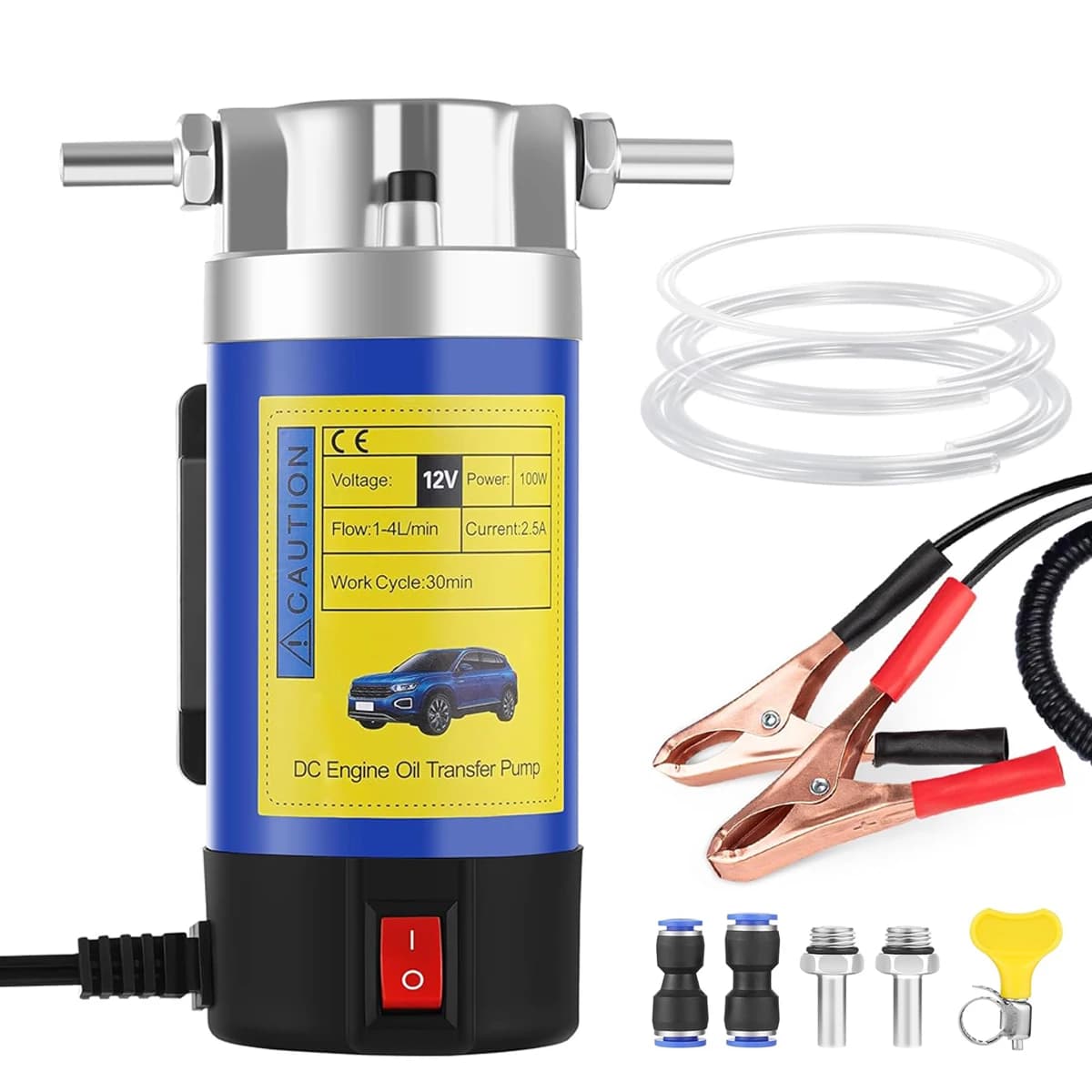 12V Elettrico Scavenge Trasferimento di Aspirazione Cambio Pompa di Trasferimento Olio Pompa 1-4L/min Olio Motore Diesel Estrattore Pompa Per Auto
