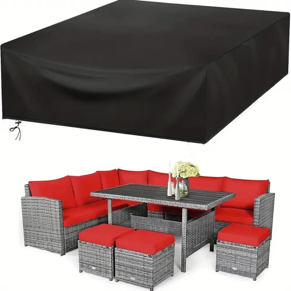 (102-137 inches long) size Patio outdoor garden set waterproof furniture set set of chairs for rain and snow sofa table chair dust cover