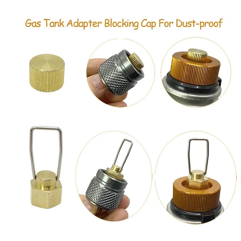 Butane gas cylinder from outdoor camping resistant to leaks and dust; Long stew head with gas cylinder cap fillable