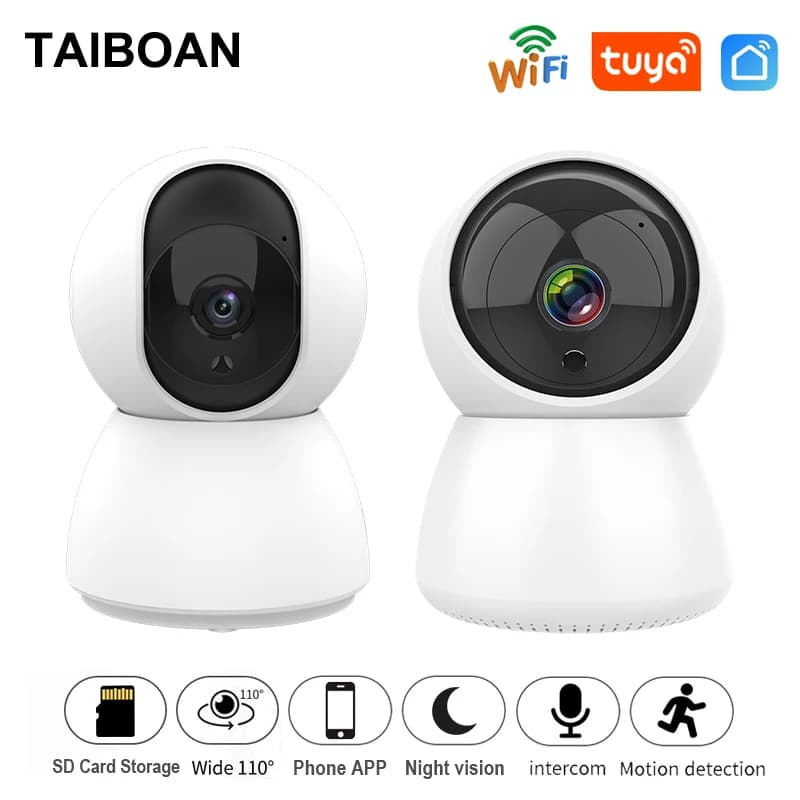 Smart WiFi Room 360 Corner 1080P Night Vision IP Camera Webcam Can Talk Back Home Security Monitor for the TUYA Smartlife app