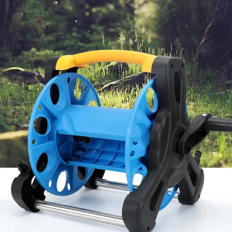 Multifunctional truck for large hoses, self-washing gun, hose rack, car cleaning tools for garden hose storage truck