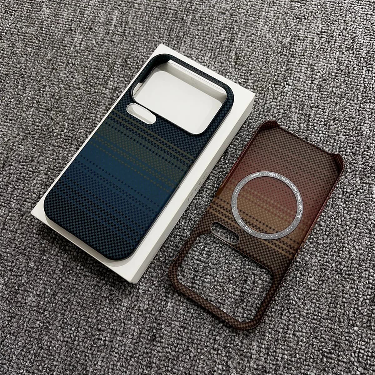 Cielo stellato in fibra di carbonio senza cornice per custodia magnetica per telefono Magsafe per Xiaomi 17 Pro Max 15 15SPro 15 Cover di ricarica ultra wireless