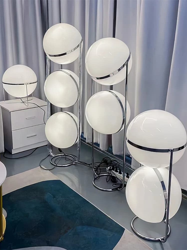 Lampada da terra Arte nordica Bauhaus Lampada da soggiorno medievale Lampada da comodino per camera da letto Lampada da terra decorativa di fascia alta Luce d'atmosfera LED