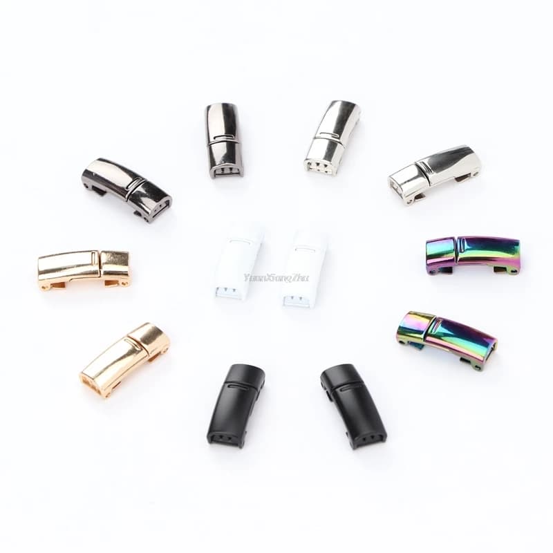 1 paio di nuovi lacci in metallo fibbia magnetica lacci delle scarpe serratura magnetica scarpe accessori AF1 kit scarpe da ginnastica lacci in metallo fibbia