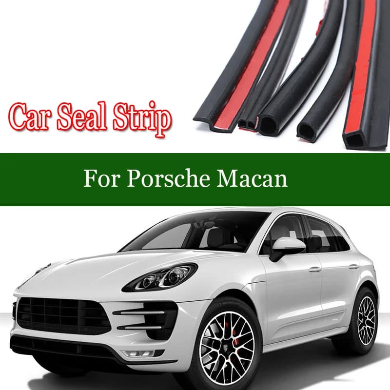 Per Porsche Renault Car Door Edge Guarnizione Strisce di tenuta per auto Pilastro Protezione antivento antirumore Accessori sigillanti automatici