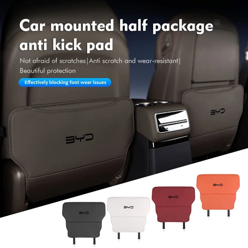 New Car Anti-Kick Mats Auto Seat Back Protector Cover For BYD I3 F3 F0 F6 S6 S7 E5 E6 Tang Song Qing Yuan Han Max