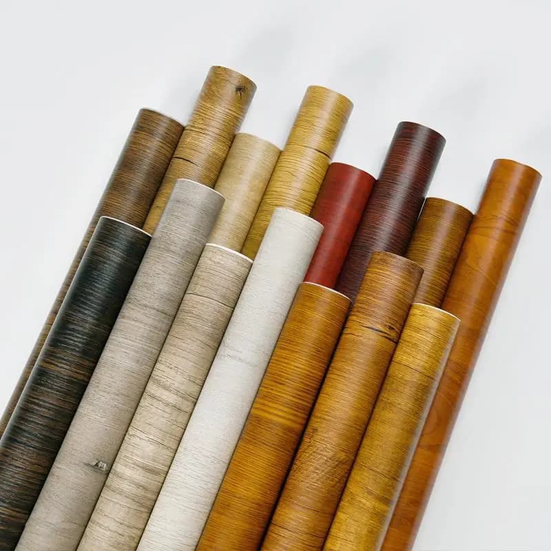 Waterproof Wood Vinyl Wallpaper Roll Self Adhesive Decor Contact Paper Doors Cabinet Desktop Modern Furniture Decorative Sticker