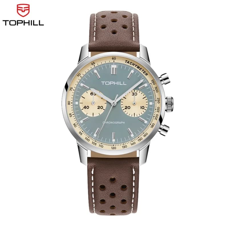 Orologio cronografo TOPHILL Orologio da corsa Orologio Seagull 1963 Orologio ST19 Movimento Vetro zaffiro Militare limitato