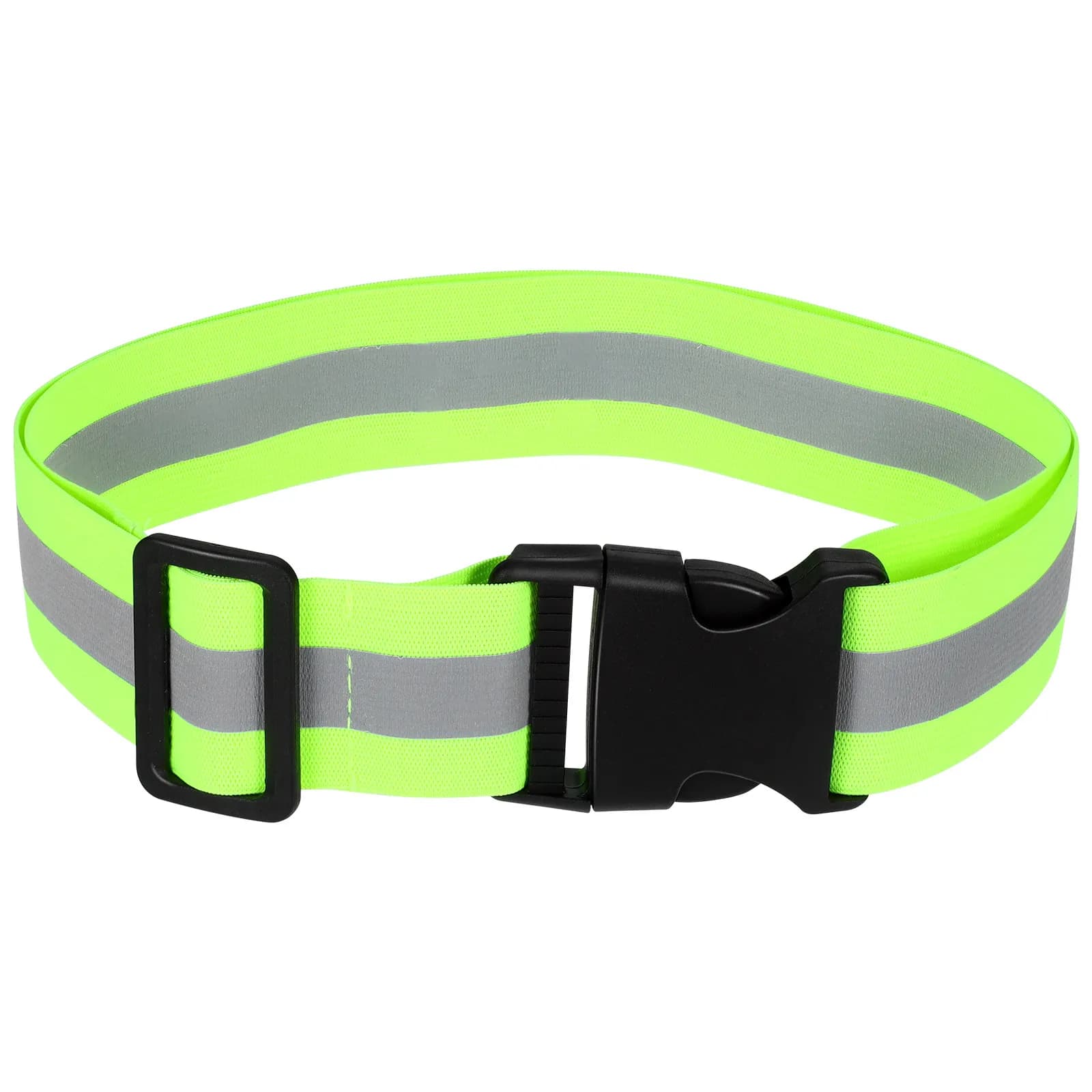 Fluorescent Green Reflective Belt Adjustable High Visibility for Running, Cycling, Walking, Poliziotto, Workers