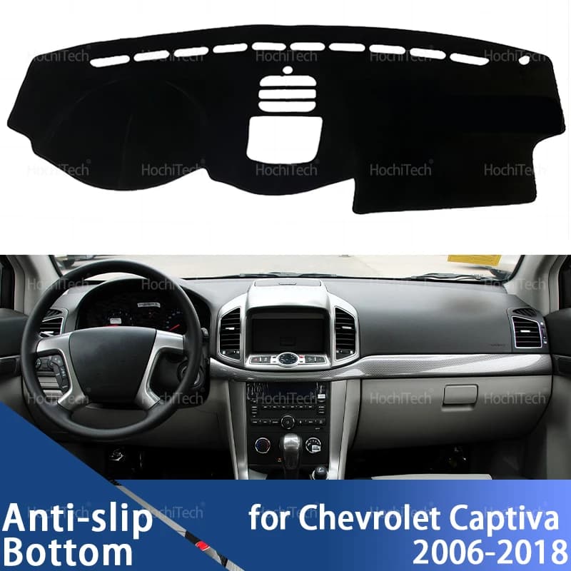 Copertura del cruscotto per Chevrolet Captiva 2006-2018 Copertura del cruscotto dell'auto Cruscotto Zerbino Tappeto Pad Parasole Mantello Cuscino
