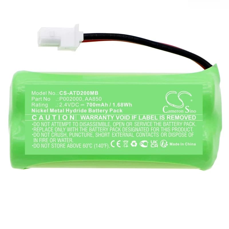 Batteria per baby monitor 2.4V/700mAh P002000, AA850 per Alecto DBX-20, DBX20