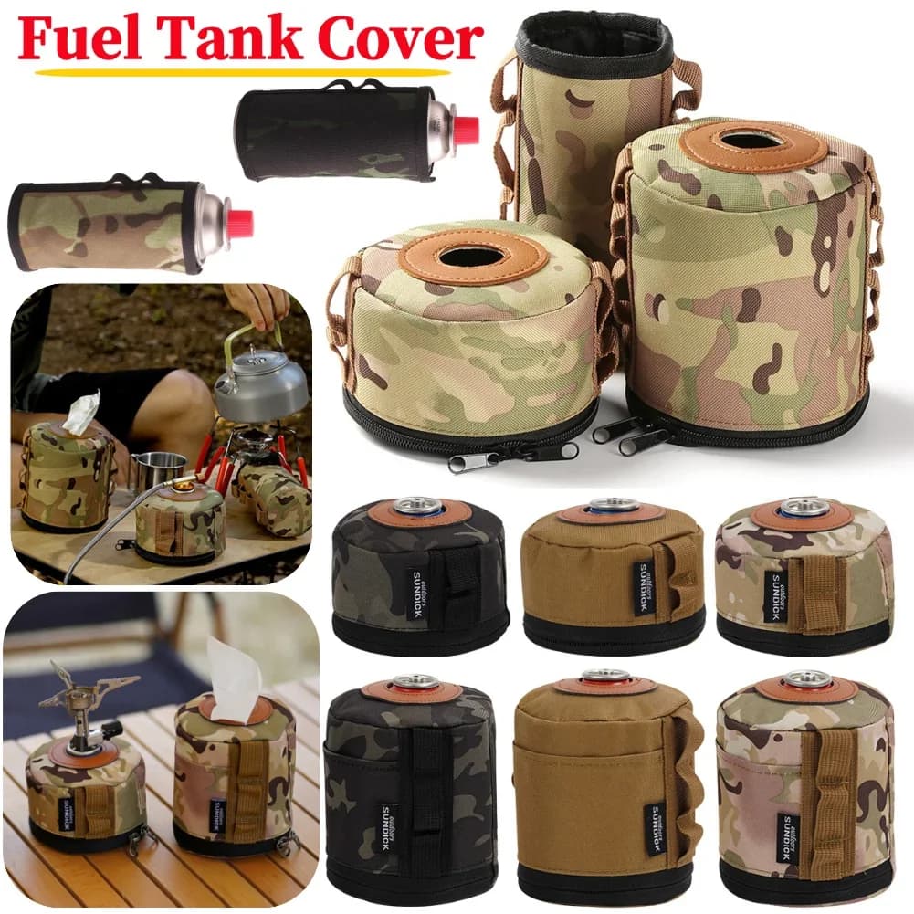 Camping Gas Tank Protective Case Portable Ventilated Propane & Butane Protector for Gas Tank Fuel Tank for Traveling Accessories