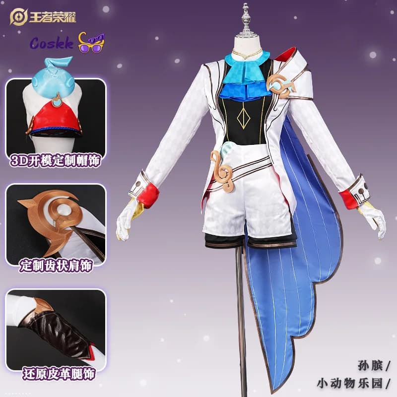 Honor of Kings Sun Bin Little Animal Band Cosplay Costumes Anime game animation