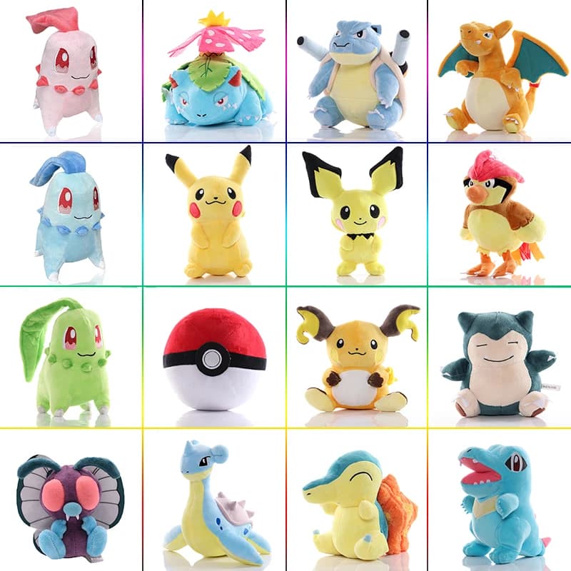 20 centimetri Kawaii Pikachu Giocattoli di Peluche Anime Pokemon Raichu Bambola Del Fumetto Pidgeotto Butterfree Snorlax Peluche Per Bambini Giocattoli Da Collezione