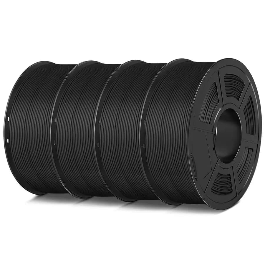 Filamento per Stampante 3D PLA Opaco 1.75mm, Confezione da 4KG, Avvolgimento Ordinato, Finitura Opaca, Compatibile con 99 Stampanti 3D FDM, 1kg Spo