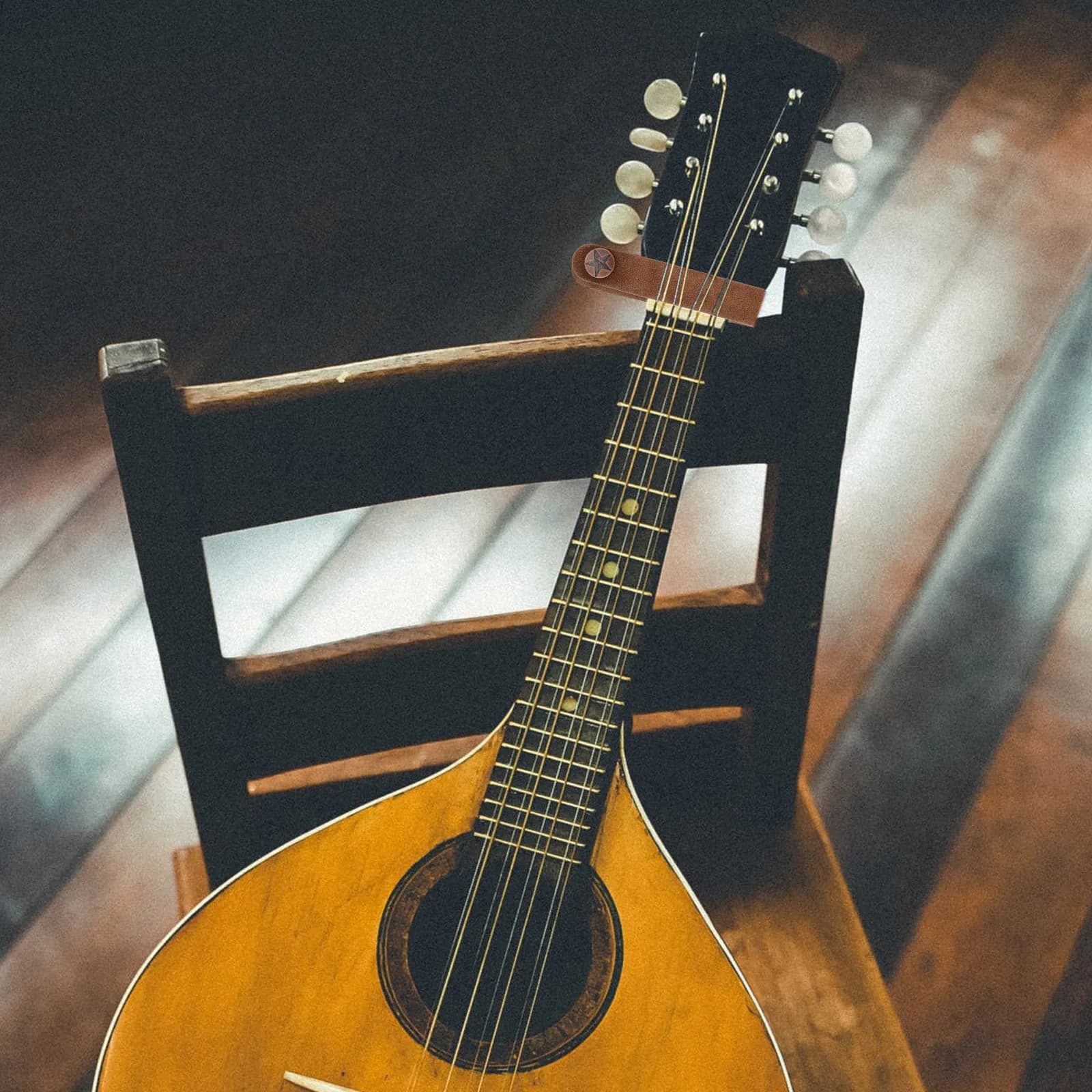 1 set di cinghie per manico per chitarra, paletta per basso, ukulele, serrature per cinghia, accessorio pratico e sicuro per chitarra