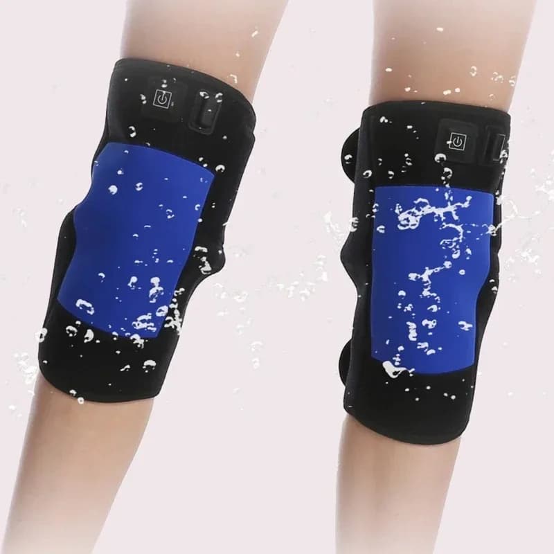 Fascia Riscaldante Elettrica USB per Ginocchio, Caviglia e Polso, con Compressione e Erbe, per Alleviare il Dolore
