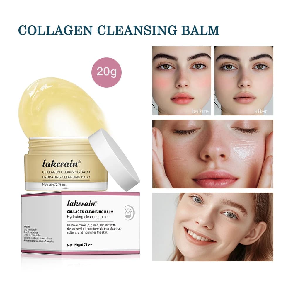 Collagen Cleansing Balm to Rose Taste Nutrient Cream Smooth Cleansing Balm not irritating moisturizing non-fat