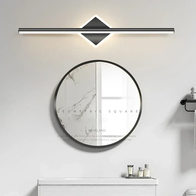 Lampada da parete moderna a LED a striscia lunga per specchio da bagno, lampada da comodino per soggiorno, illuminazione decorativa per interni, applique da parete