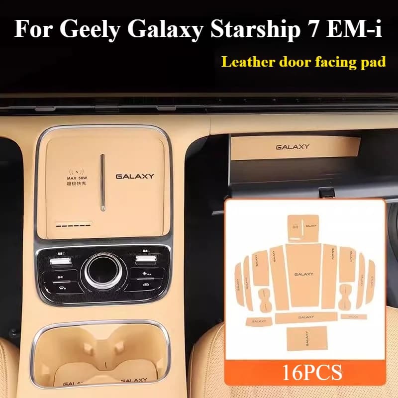 Per Geely Galaxy Starship 7 EM-i Geely EX5 EM-i 2025 2026Anti-Slip Cancello Slot Zerbino Antiscivolo Porta Scanalatura Pad Decorazione Accessori
