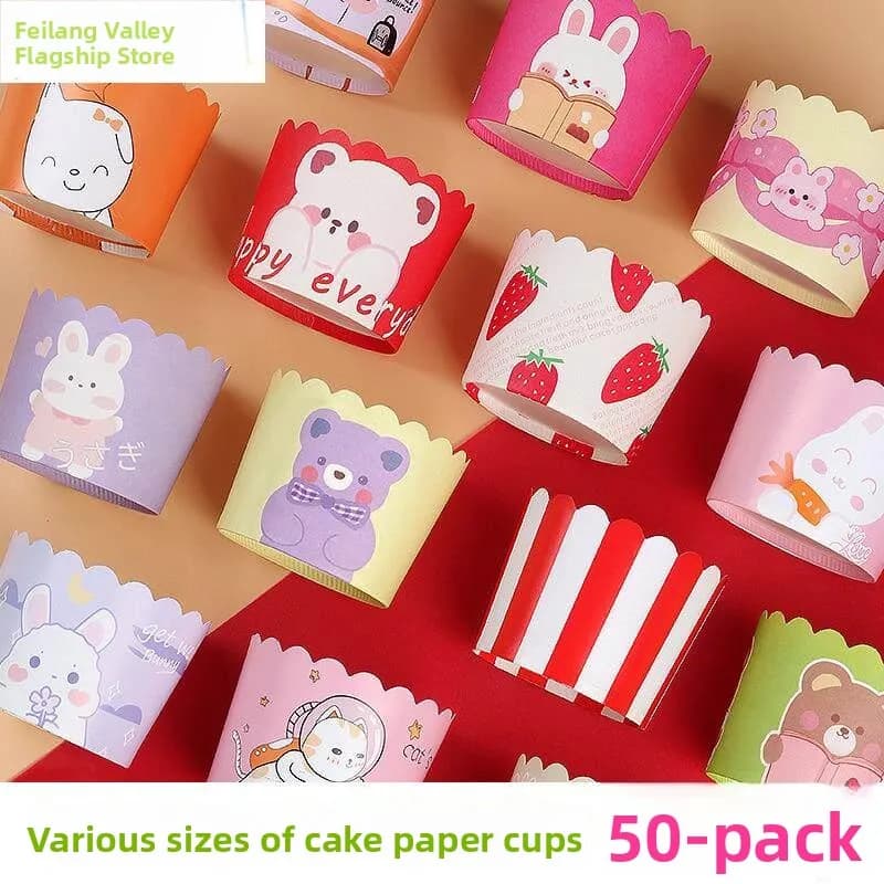 Stampi per Cupcake in Carta Resistenti alle Alte Temperature, Utensili da Cucina Speciali per Cottura a Vapore, Forno e Friggitrice ad Aria, Strumenti per Pasticceria Fai-da-Te