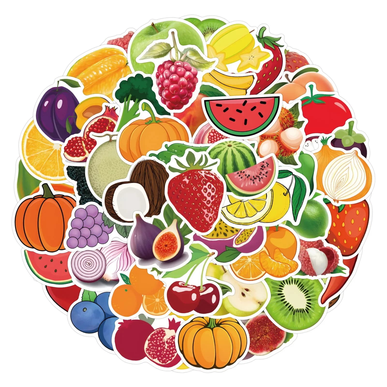 10/30/60/120PCS Frutta Adesivi Per Decalcomania Impermeabile Del Computer Portatile Moto Bagagli Snowboard Frigo Telefono Adesivo Per Auto