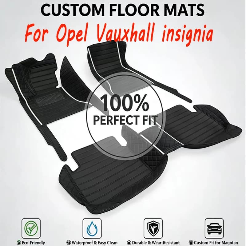Custom Car Mats for Opel Vauxhall insignia 2017 2018 2019 2020 Interior Car Accessories
