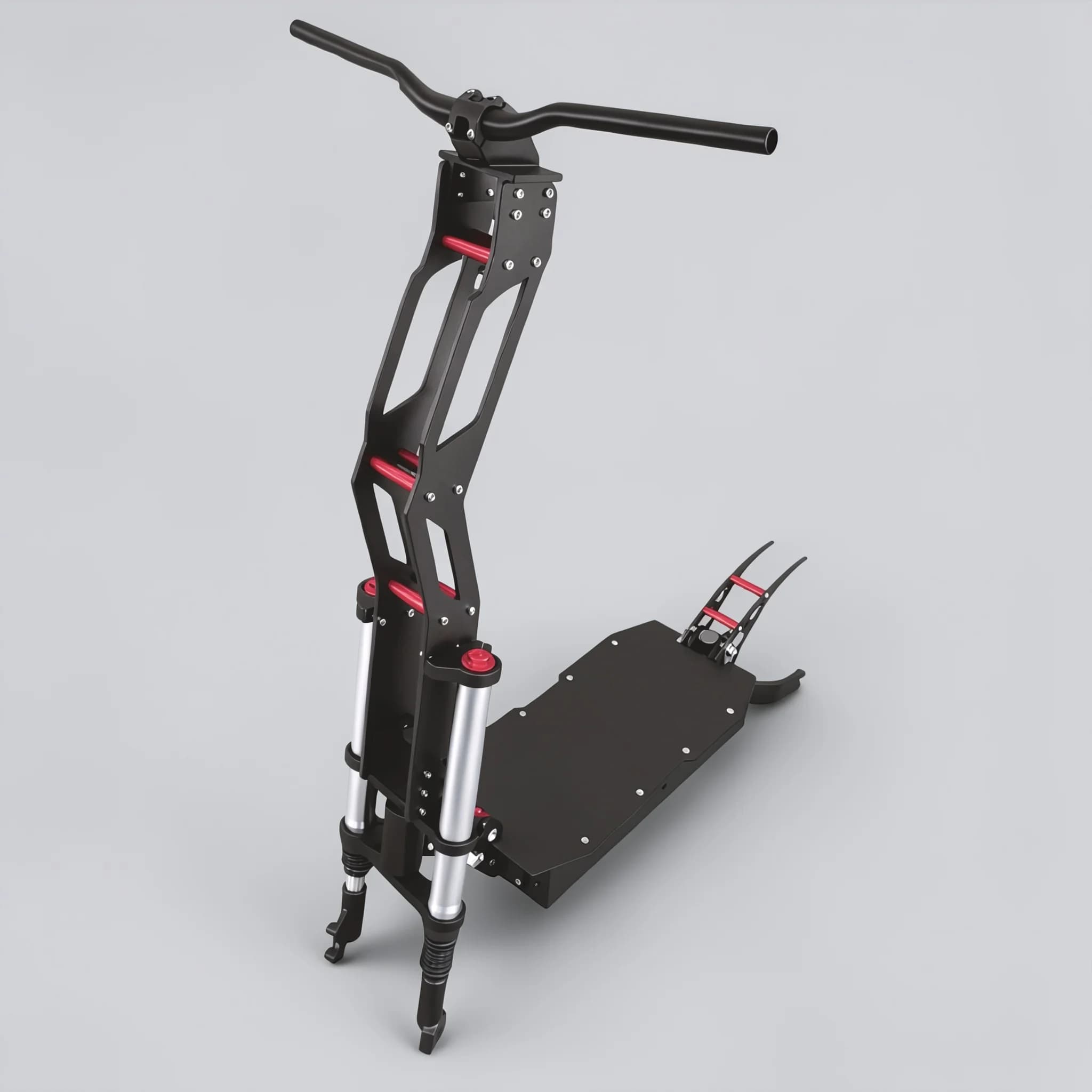 Electric Scooter Replacement Part Open Size 150MM 48*22*9cm Battery Compartment Foldable 11inch EScooter Frame Body