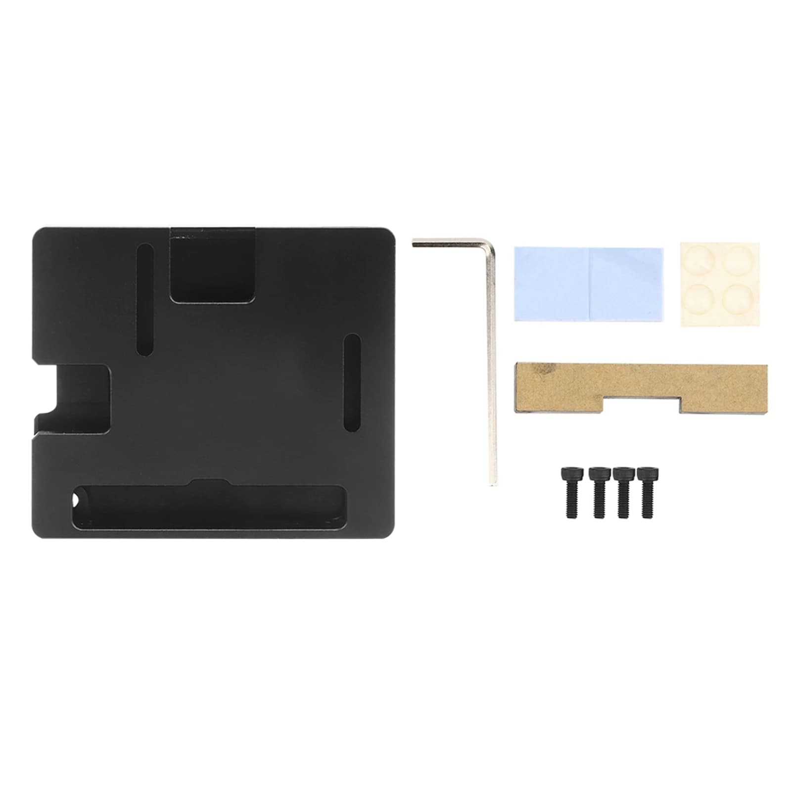14mm / 0,6 pollici per Raspberry Pi 3 Modello A+ Scatola Dissipatore di Calore in Metallo CNC Ultrasottile Nera