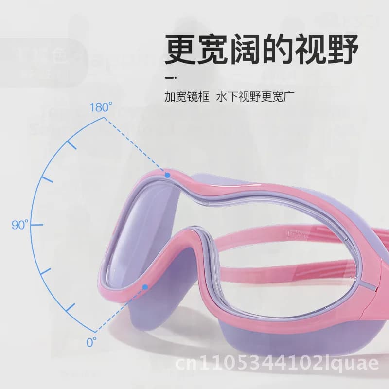 Adult Swimwear HD Large Frame Waterproof Fashion Trendy Man Woman Diving Glasses White Fantasma Black Boya