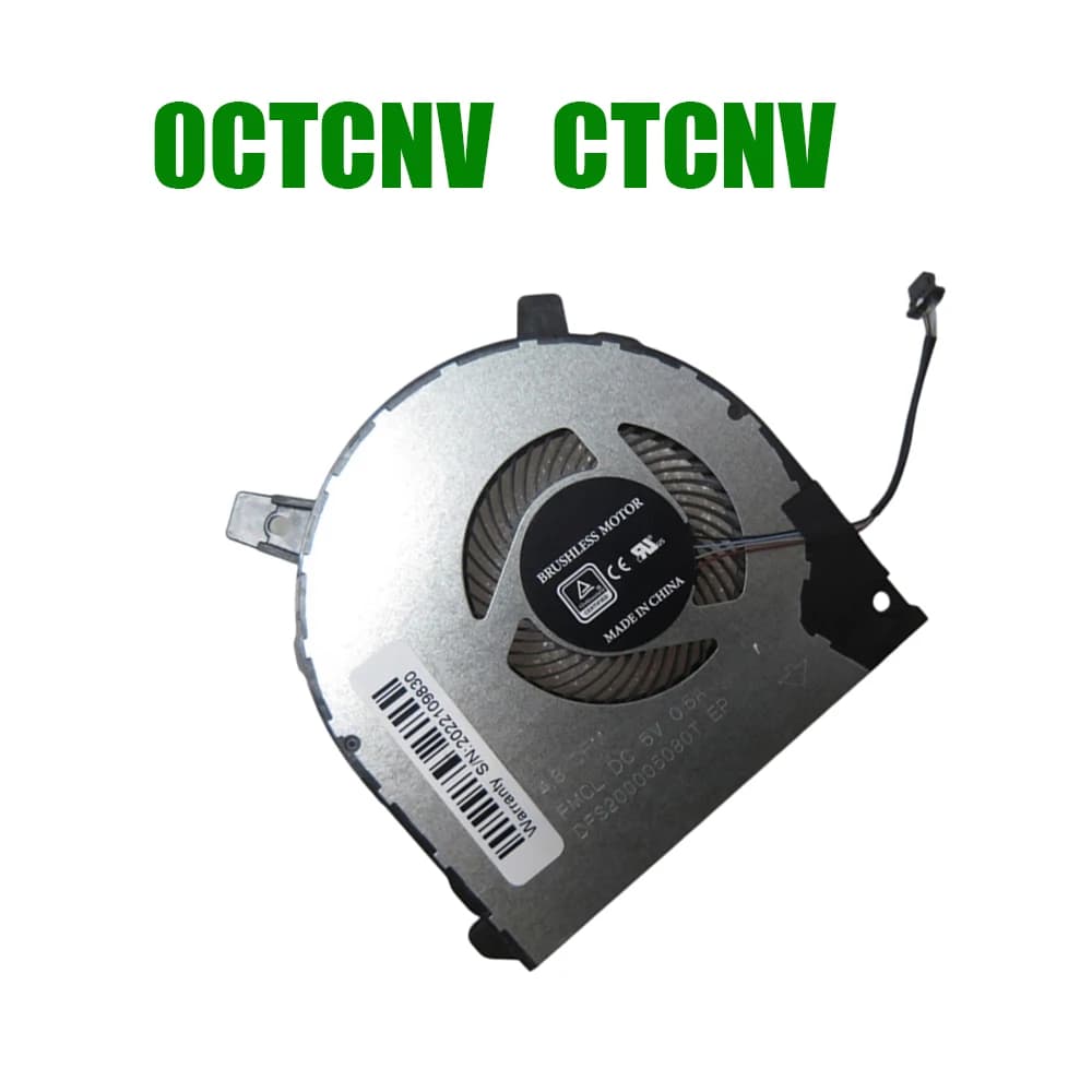 For DELL For Inspiron 15 7500 7506 2-in-1 0CTCNV CTCNV DFS200005080T FMCL 023.100JD.0011 DC5V 0.5A Laptop CPU Fan