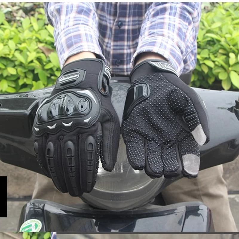 Guanti da equitazione per moto Touch screen estivo Anti-goccia Guida elettrica Dirt bike Strada Offroad Moto Guanto per uomo Donna