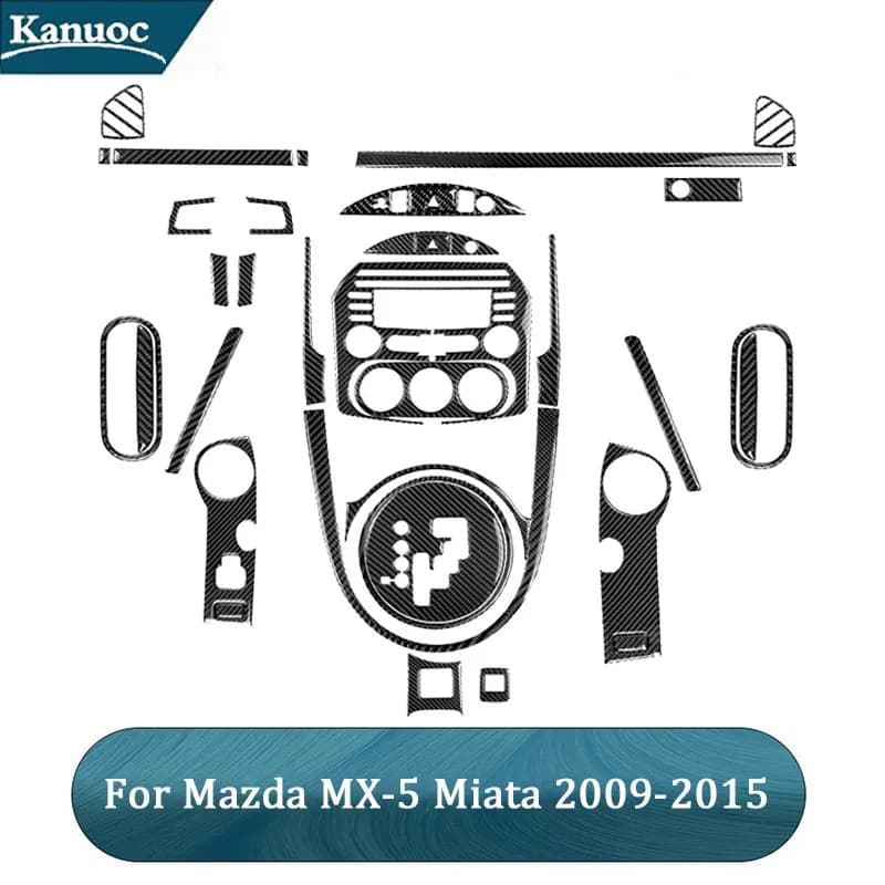 Carbon Fiber Stickers for Mazda MX-5 Miata 2009-2015, Car Interior Accessories