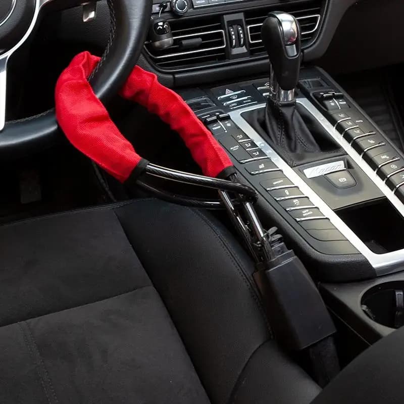 Dispositivo antifurto universale per blocco volante dell'auto con fibbie per cinture di sicurezza con 3 chiavi antifurto per camion SUV Van RV Security