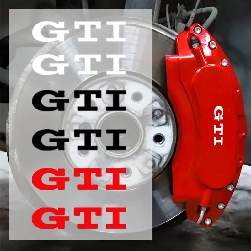 Cup Holders 4Pcs Car Caliper Sticker Tire Brake Cover Body Decals For Volkswagen VW GTI R Line Golf Polo Jetta Passat Bora Sagit