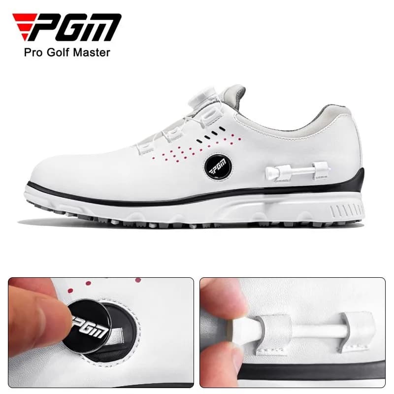 Scarpe da golf PGM Scarpe sportive impermeabili traspiranti da uomo estive Scarpe con lacci con manopola Marchio magnetico con palla TEE XZ302