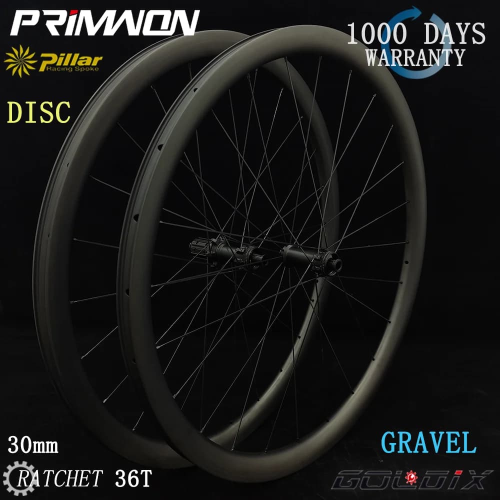 30mm Width Goldix R180SL Disc Hub Gravel Carbon Wheelset Ratchet HG XDR Hook hookless Tubeless Symmetric Asymmetric Bike Wheels