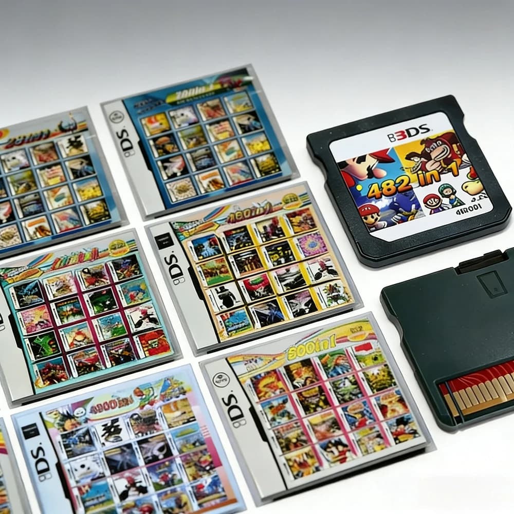 4300 in 1 Compilation DS 3DS 3DS NDSL Game Cartridge Card Video Game Handheld Player (R4 card) 23in1/208in1/280in1/482/486